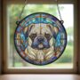 Pug Stained Glass Effect Suncatcher, thumbnail 6 of 6