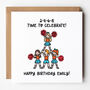 Cheerleader Personalised Birthday Card, thumbnail 1 of 2