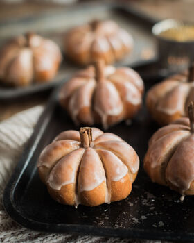 Pumpkin Bread Rolls Baking Kit, 5 of 6