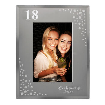 Personalised Diamante Age Birthday Photo Frame, 6 of 7