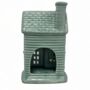 Sage Ceramic House Christmas Tealight Holder, thumbnail 4 of 4