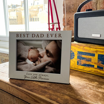 Best Dad Ever Personalised Photo Frame Gift, 8 of 8