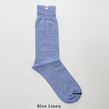 Build Your Own Pack Of Three Linen Melange Socks, 6 of 11