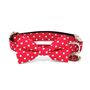 The York Red Pink White Spotty Dog Collar Bow Tie, thumbnail 9 of 12