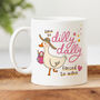 'Born To Dilly Dally' Personalised Mug, thumbnail 1 of 3