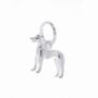 Whippet Silver Dog Charm, thumbnail 2 of 6