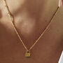 Personalised Padlock Necklace In Silver Or Gold Vermeil, thumbnail 2 of 8