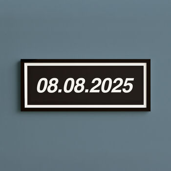 Personalised Date Print Oasis Style, 3 of 9