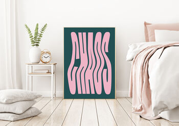 Chaos Typography Art Print, 3 of 3