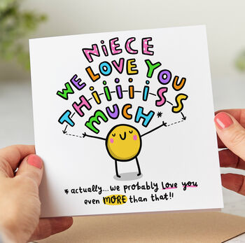 Niece I Love You This Much Card, 2 of 2