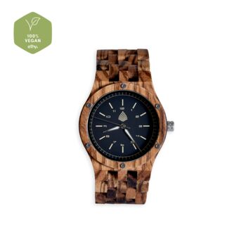 The Yew: Handmade Vegan Natural Wood Wristwatch For Men, 3 of 8