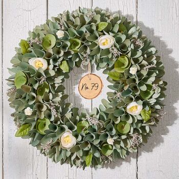Personalised Stockbridge Floral Autumn Wreath, 3 of 5