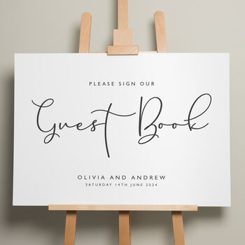 Delicate Wedding Unplugged Sign 'Olivia', 8 of 9