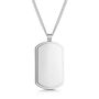 Large Dog Tag With Plate Stainless Steel, thumbnail 5 of 6