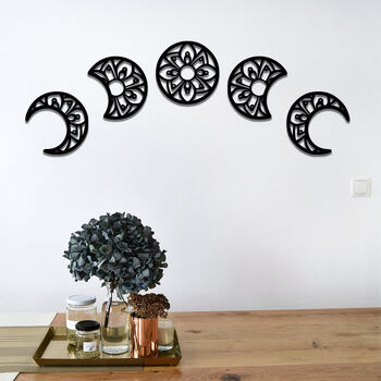 Mandala Moon Phases Wooden Wall Art Spiritual Decor, 5 of 10