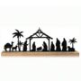 Personalised Nativity Scene With Wooden Base, thumbnail 3 of 4