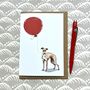 Italian Greyhound Greetings Card, thumbnail 1 of 5