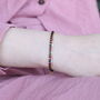 Two Layer Black Beaded Plain Unisex Mangalsutra Bracelet, thumbnail 1 of 7