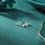 Bow And Arrow Stud Earrings In Sterling Silver, thumbnail 6 of 12