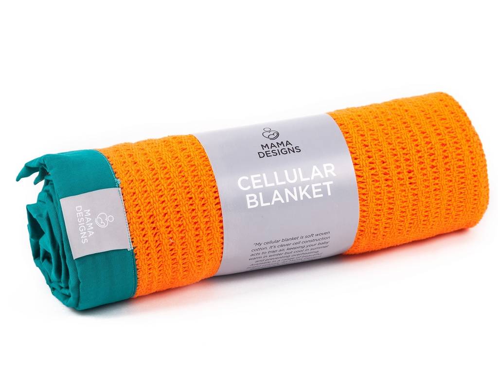 cellular baby blanket by scandibørn