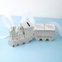 Personalised Silver Plated Train Keepsake Set, thumbnail 3 of 7