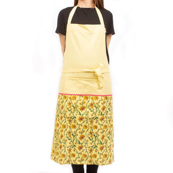 Bahar Floral Aprons In Yellow, 2 of 4