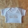 'The Littlest' Personalised Baby Grow, thumbnail 6 of 7