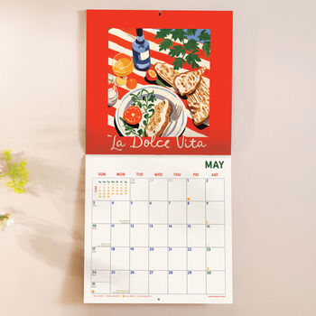 2026 La Dolce Vita Wall Calendar | Sunday Start, 3 of 4