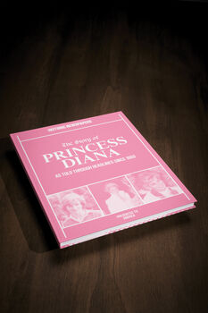 Princess Diana Personalised Deluxe British Royal Family History Book, 9 of 9