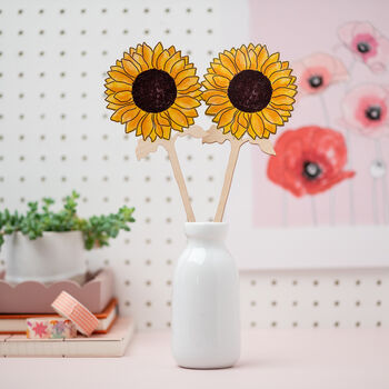 Wooden Sunflower Flower, 2 of 6