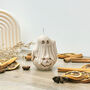 Beige Spooky Ghost Candle And Pumpkin Halloween Decor, thumbnail 4 of 10