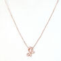 Rose Gold Butterfly Pendant Necklace, thumbnail 3 of 3