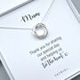 Tie The Knot Thank You Mum Necklace, thumbnail 2 of 4