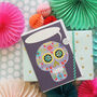 Personalised Day Of The Dead Skull Card, thumbnail 6 of 6