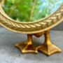 Gold Duck Leg Tabletop Mirror Round Vanity Accent Decor, thumbnail 7 of 8