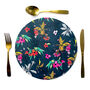 Cherry Blossom Navy Floral Melamine Placemats, thumbnail 3 of 11