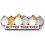 Molang Better Together Pin Badge, thumbnail 1 of 3