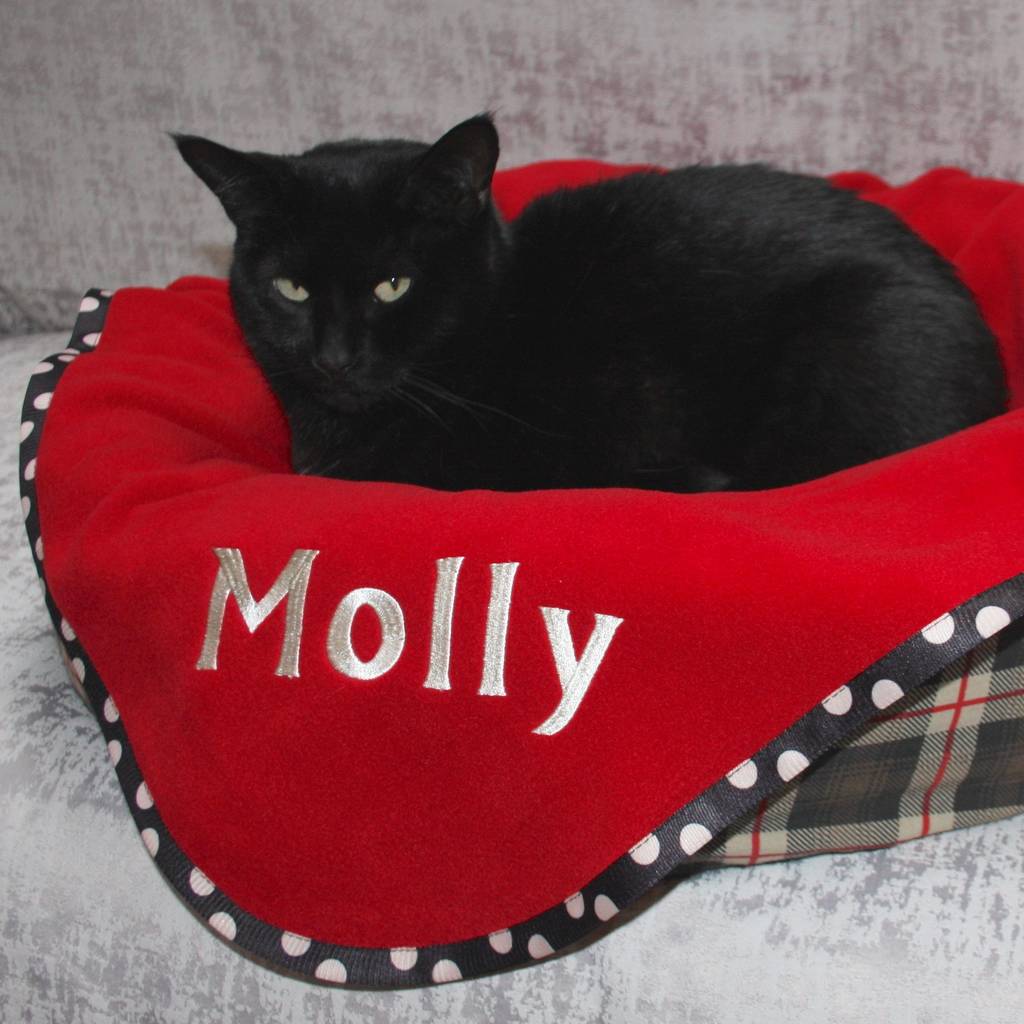 Personalised Cat Blanket By Mr Mole Blankets