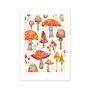 Toadstool A4 Recycled Art Print, thumbnail 3 of 5