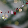 Crystal Heart Mini Garland Christmas Decoration, thumbnail 10 of 10