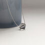 Black Diamond Helix Swarovski Necklace, thumbnail 4 of 8