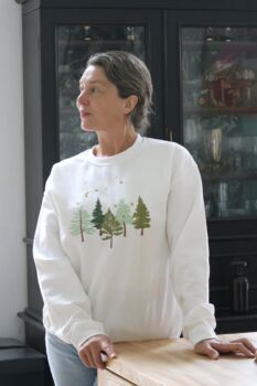 Embroidered Mystical Woodland Tree Sweater, 4 of 5