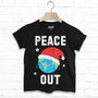 Peace Out Children's Christmas T Shirt, thumbnail 2 of 2