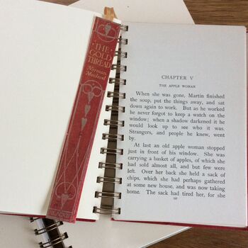 'The Gold Thread' Upcycled Notebook, 5 of 5