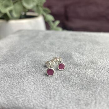 Sterling Silver And Ruby Stacking Ring, 2 of 2