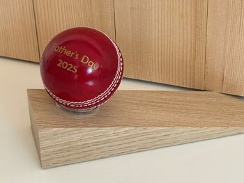 Personalised Full Size Cricket Ball Doorstop, 5 of 6