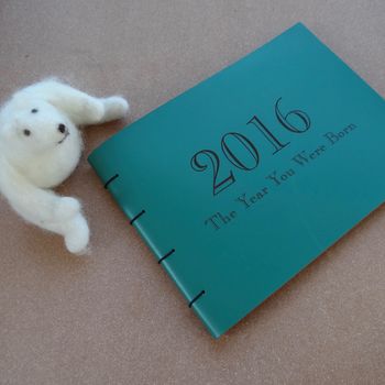 Personalised 'First Year' Leather Memory Book Album, 3 of 8