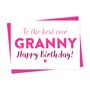 Birthday Card For Granny, thumbnail 2 of 2