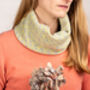 Cashmere Mix Star Leaf Snood, thumbnail 3 of 3