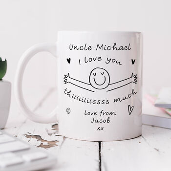 Personalised Uncle Mug 'Love You This Much', 2 of 4